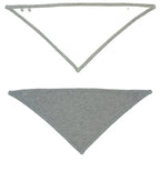 Bandana Bib White/HeatherGreyMelange