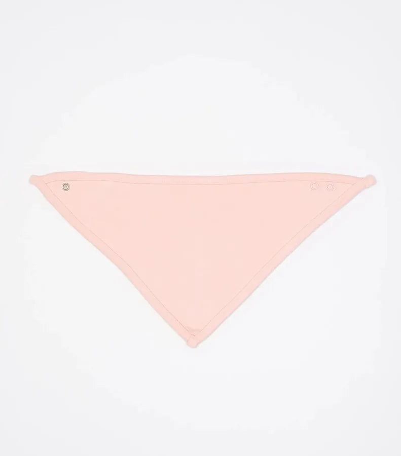 Bandana Bib White/PowderPink