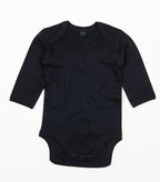 Organic Baby Long Sleeve Bodysuit Black