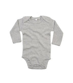 Organic Baby Long Sleeve Bodysuit HeatherGreyMelange