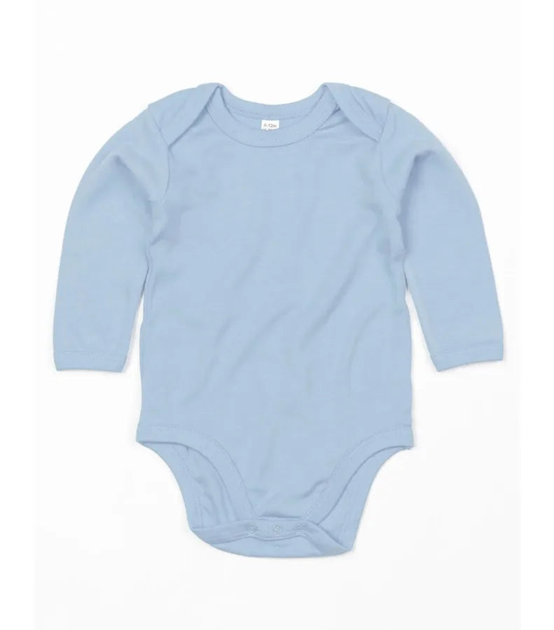 Organic Baby Long Sleeve Bodysuit OrganicDustyBlue