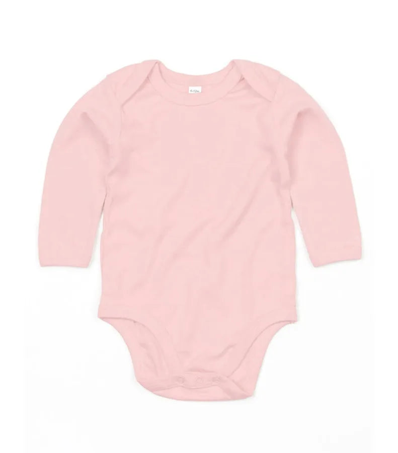 Organic Baby Long Sleeve Bodysuit OrganicPowderPink