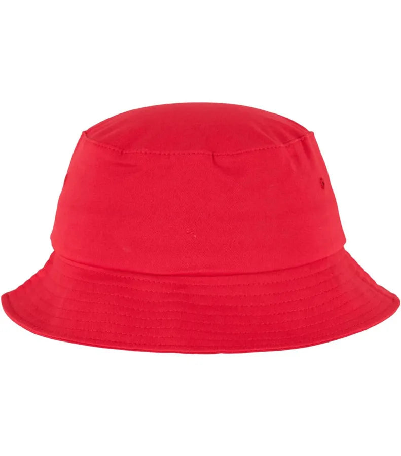 Flexfit Cotton Twill Bucket Hat Red