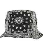 Bandana Print Bucket Hat Black