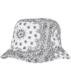 Bandana Print Bucket Hat White