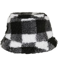 Sherpa Check Bucket Hat White/Black