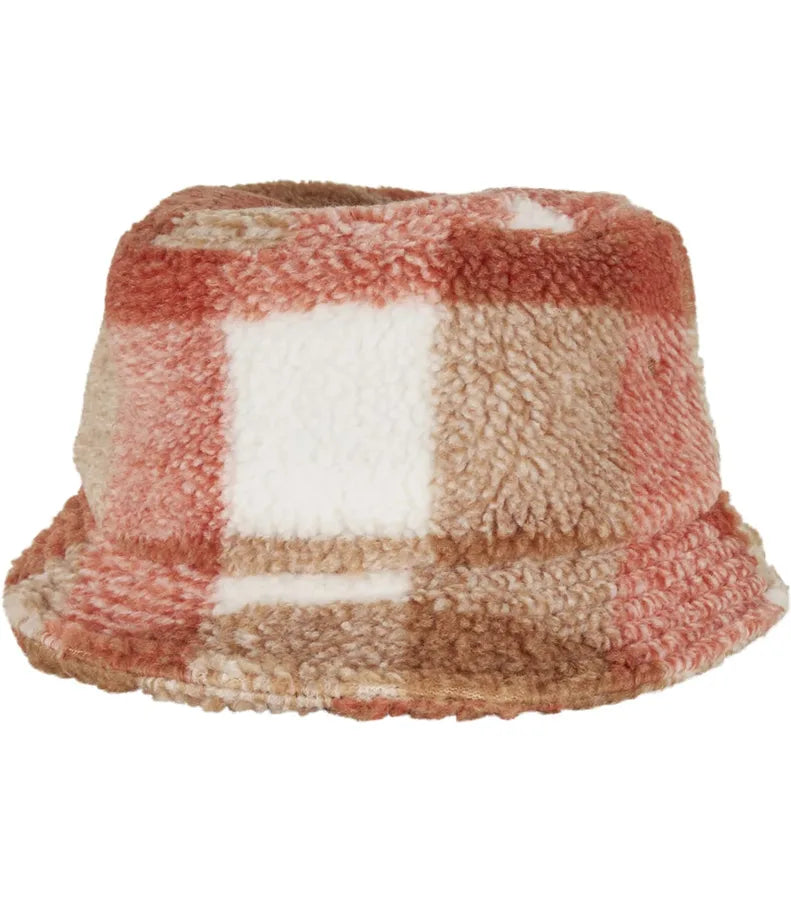 Sherpa Check Bucket Hat WhiteSand/Toffee