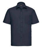 Men´s Short Sleeve Polycotton Easy Care Poplin Sh FrenchNavy