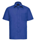 Men´s Short Sleeve Polycotton Easy Care Poplin Sh BrightRoyal