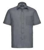Men´s Short Sleeve Polycotton Easy Care Poplin Sh ConvoyGrey