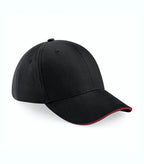 Athleisure 6 Panel Cap Black/ClassicRed