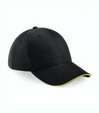 Athleisure 6 Panel Cap Black/Yellow