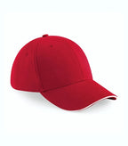 Athleisure 6 Panel Cap ClassicRed/White