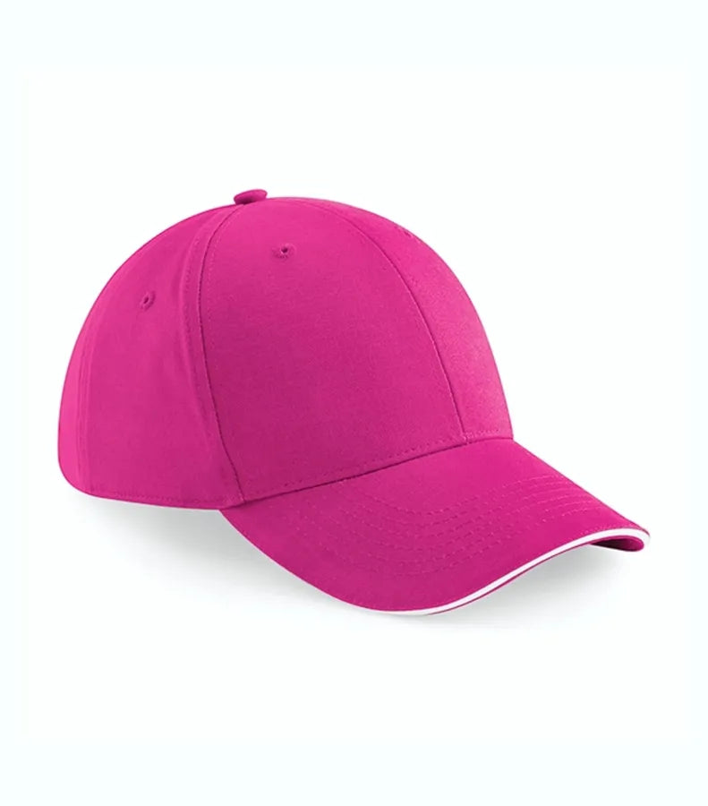 Athleisure 6 Panel Cap Fuchsia/White