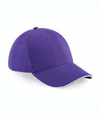 Athleisure 6 Panel Cap Purple/White