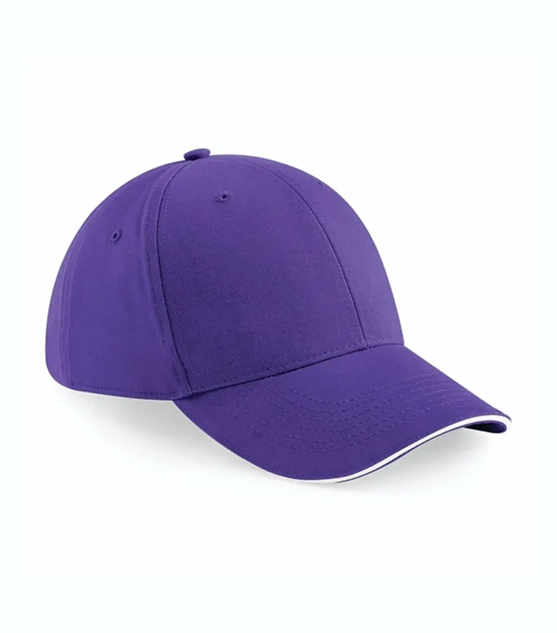 Athleisure 6 Panel Cap Purple/White