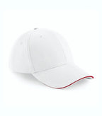 Athleisure 6 Panel Cap White/ClassicRed