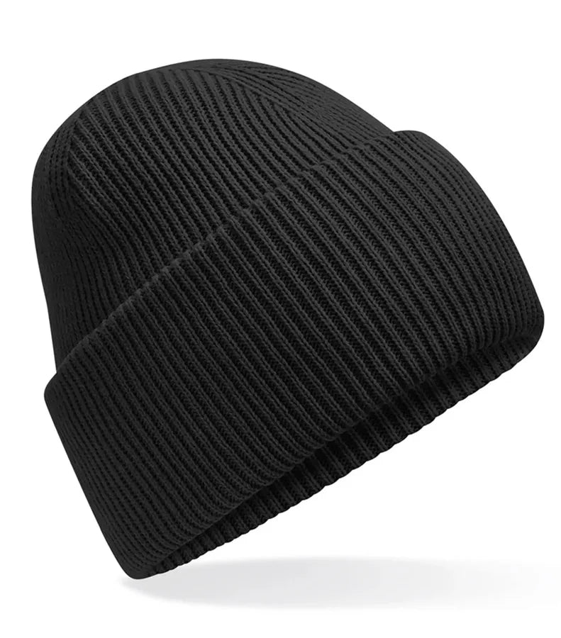Classic Engineered Deep Cuffed Beanie Black