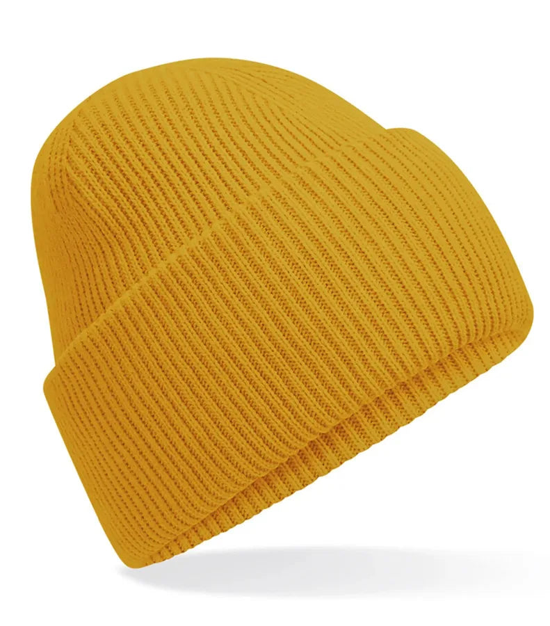 Classic Engineered Deep Cuffed Beanie Mustard