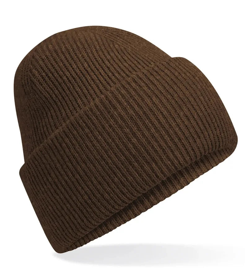 Classic Engineered Deep Cuffed Beanie Walnut