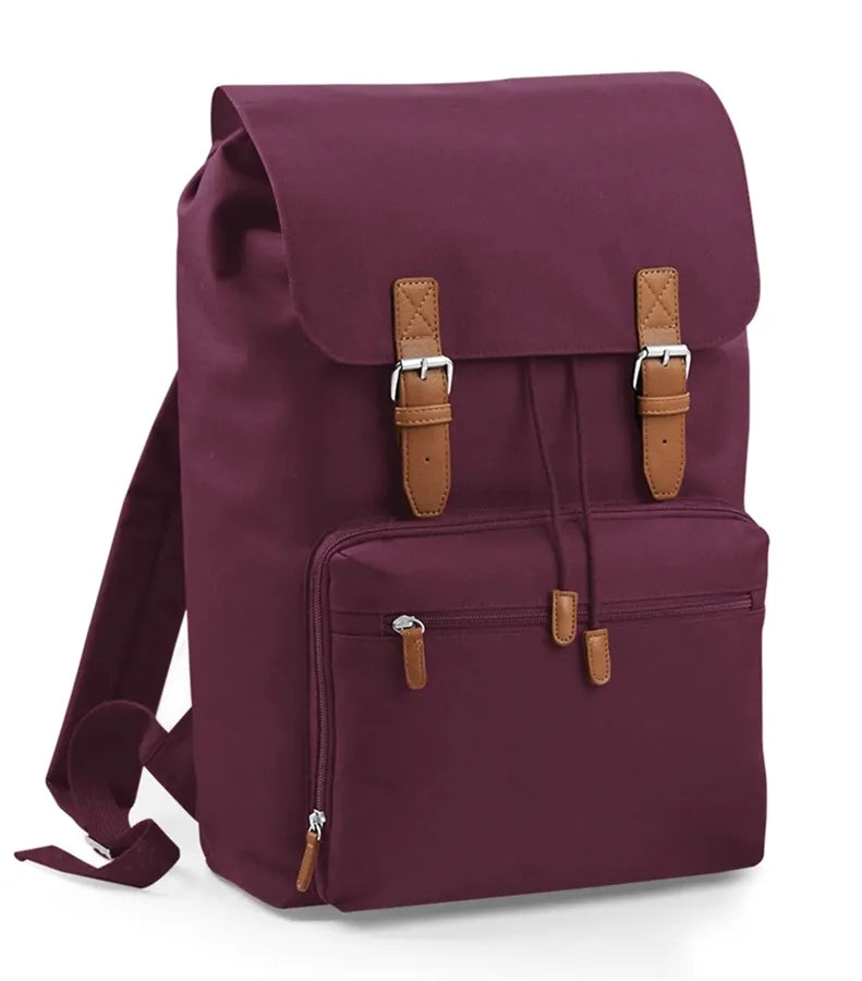 Vintage Laptop Backpack Burgundy