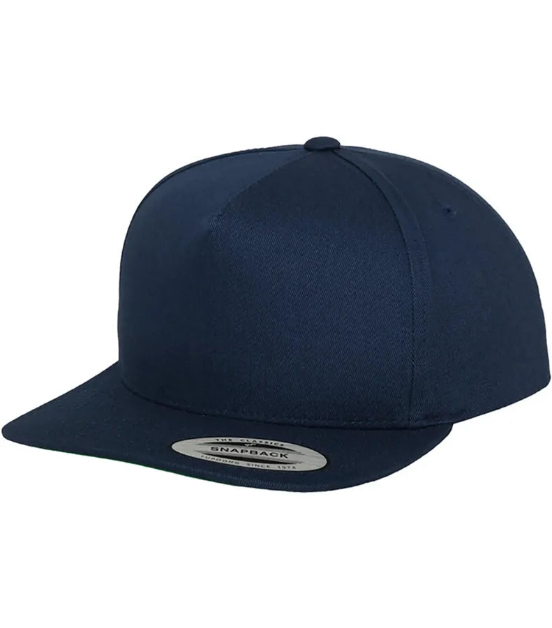 Classic 5 Panel Snapback Navy