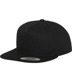 Classic 5 Panel Snapback Black/Black