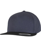 Classic 5 Panel Snapback Navy/Black