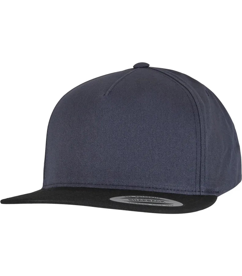Classic 5 Panel Snapback Navy/Black