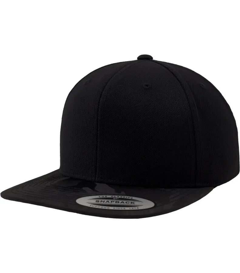 Camo Visor Snapback BlackCamo
