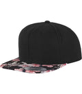 Floral Snapback Red