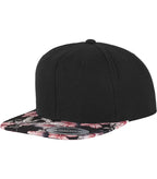 Floral Snapback Red