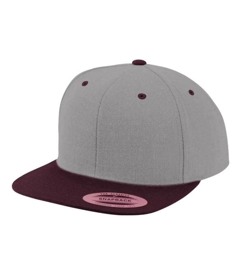 Classic Snapback 2-Tone Heather/Maroon