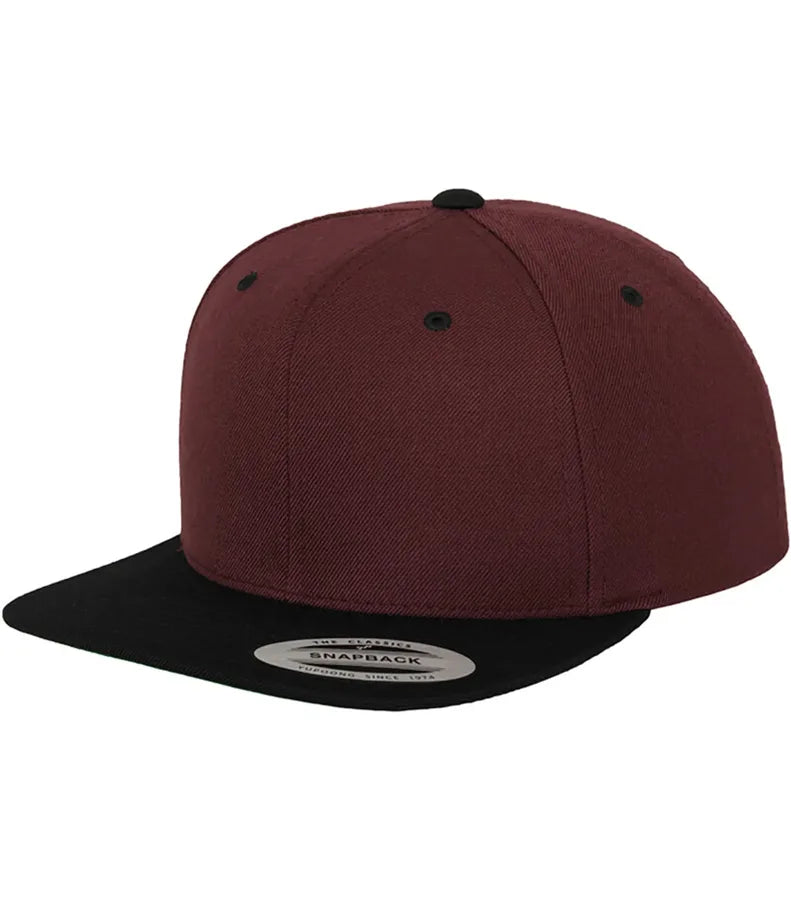 Classic Snapback 2-Tone Maroon/Black