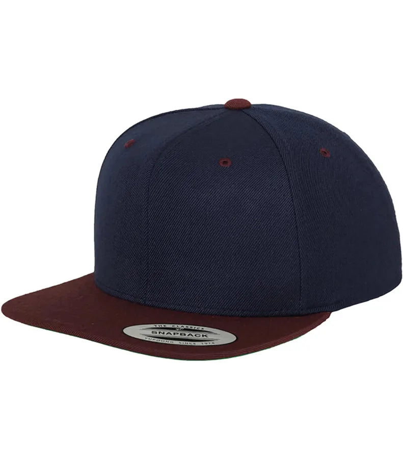 Classic Snapback 2-Tone Navy/Maroon