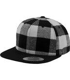 Checked Flanell Snapback Black/White
