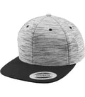 Stripes Melange Crown Snapback Black/Grey