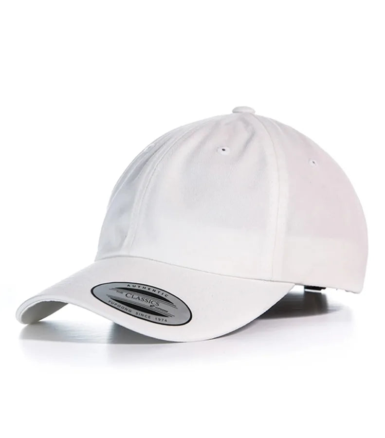 Low Profile Cotton Twill White