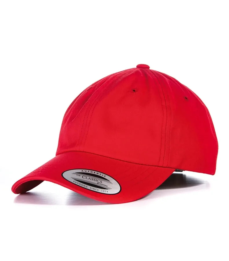 Low Profile Cotton Twill Red
