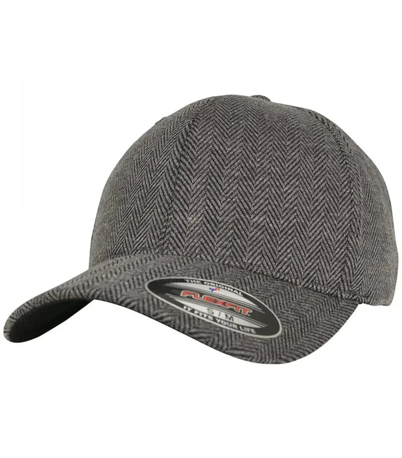 Heringbone Melange Flexfit Black/H.Grey