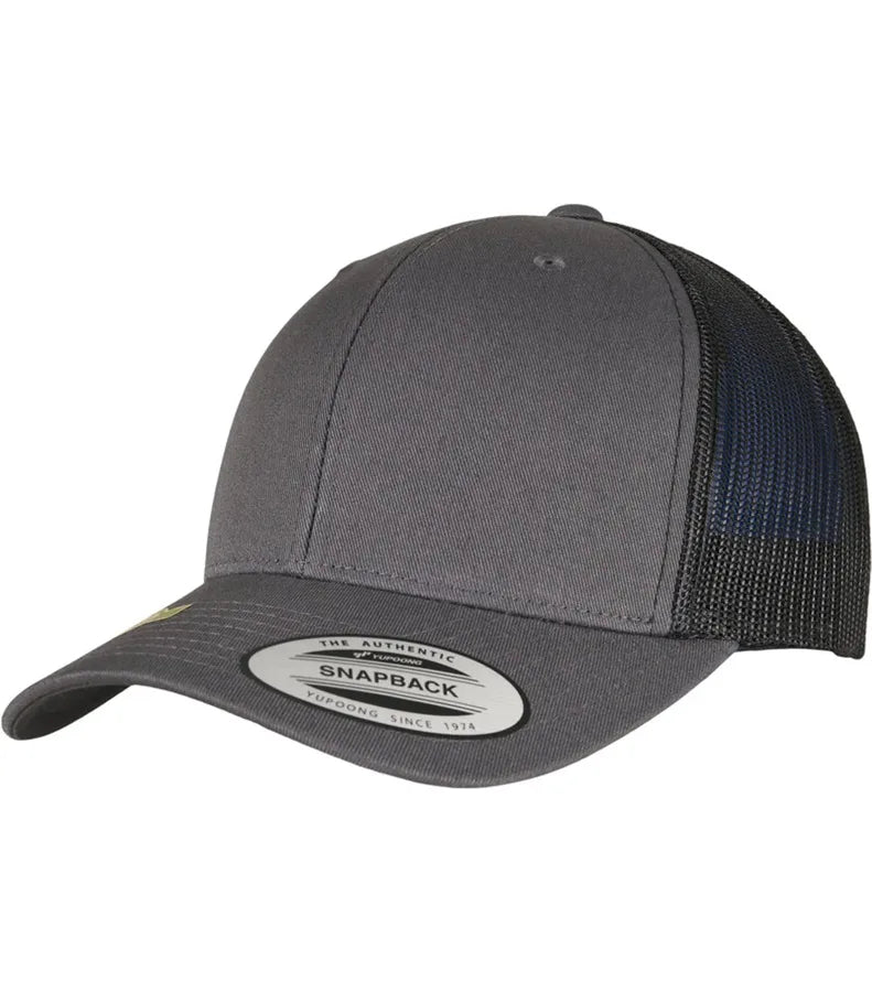 Recycled Retro Trucker Cap 2-Tone Charcoal/Black