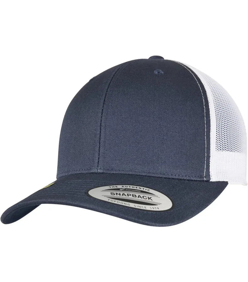 Recycled Retro Trucker Cap 2-Tone Navy/White