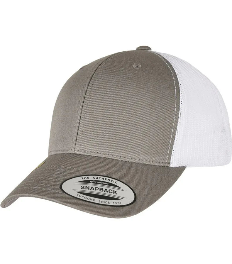 Recycled Retro Trucker Cap 2-Tone Grey/White