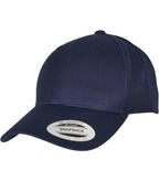 Premium Curved Visor Snapback Cap Navy