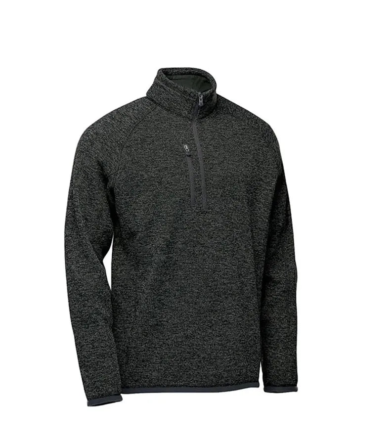M's Avalante 1/4 Zip Fleece P/O BlackHeather