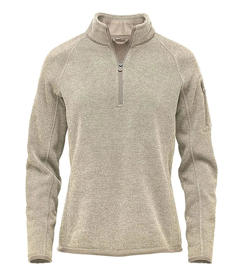 W's Avalante 1/4 Zip Fleece P/O OatmealHeather