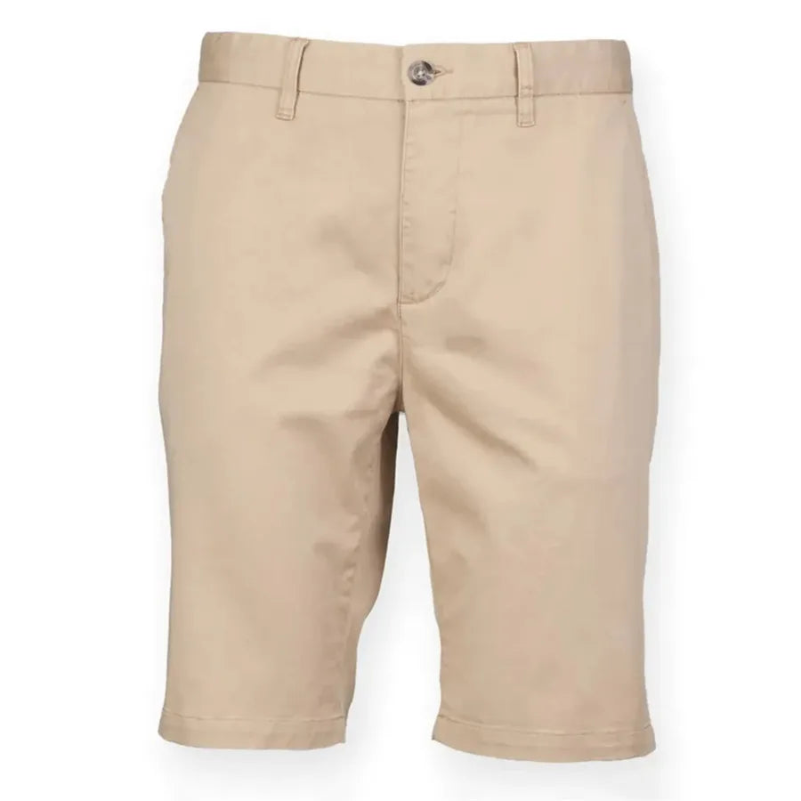 Front Row Stretch Chino Shorts Stone