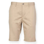 Front Row Stretch Chino Shorts Stone