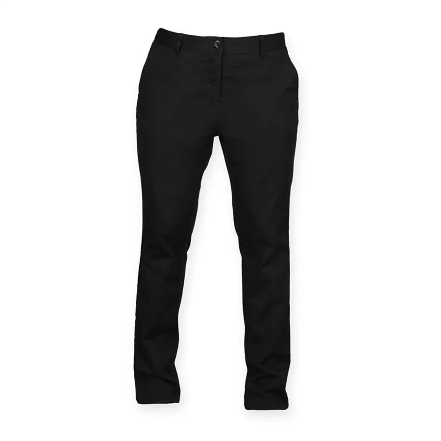 Women's stretch chinos Black