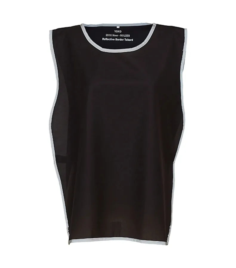 Hi vis reflective border tabard (HVJ259) Black